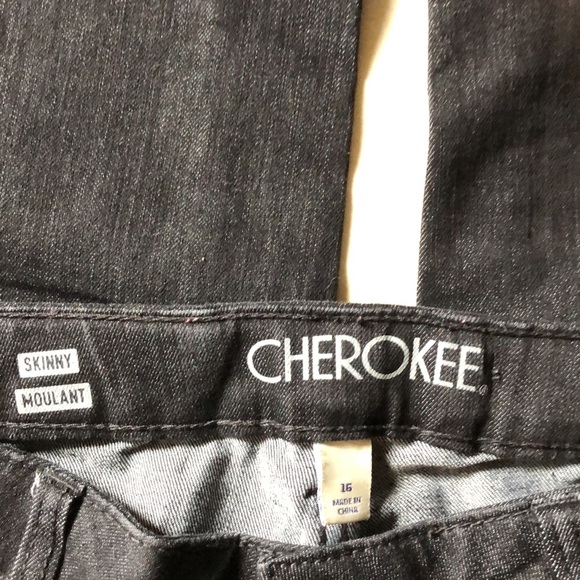 4 for $20 Cherokee skinny Moulant Jean size 16 junior - Picture 3 of 4